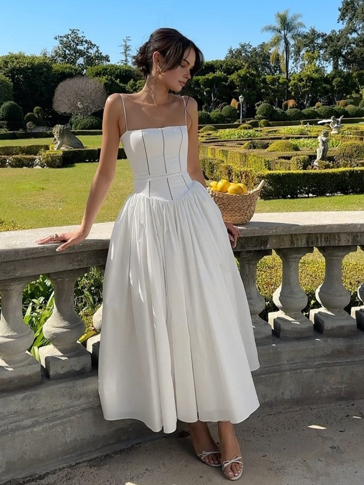 Celine | Graduation Corset Midi Dress