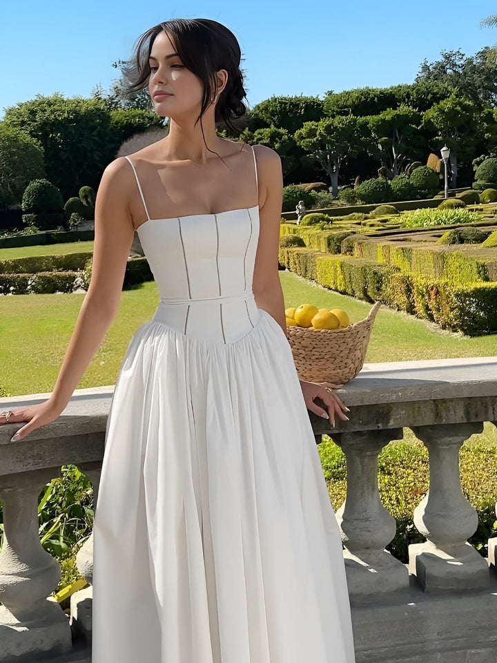 Celine | Graduation Corset Midi Dress