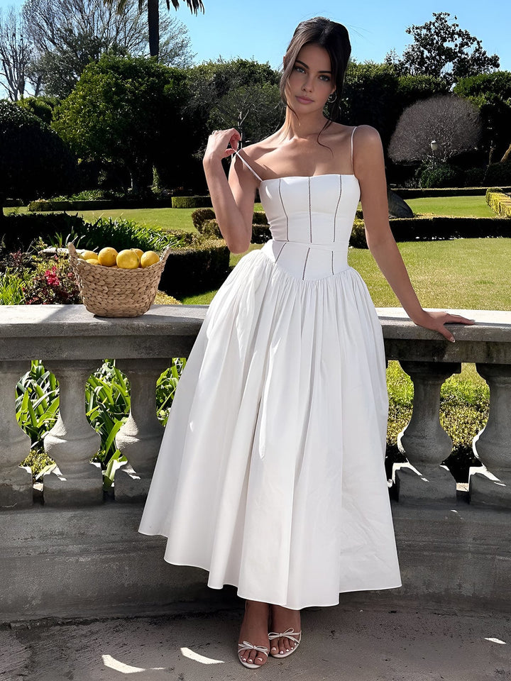 Celine | Graduation Corset Midi Dress