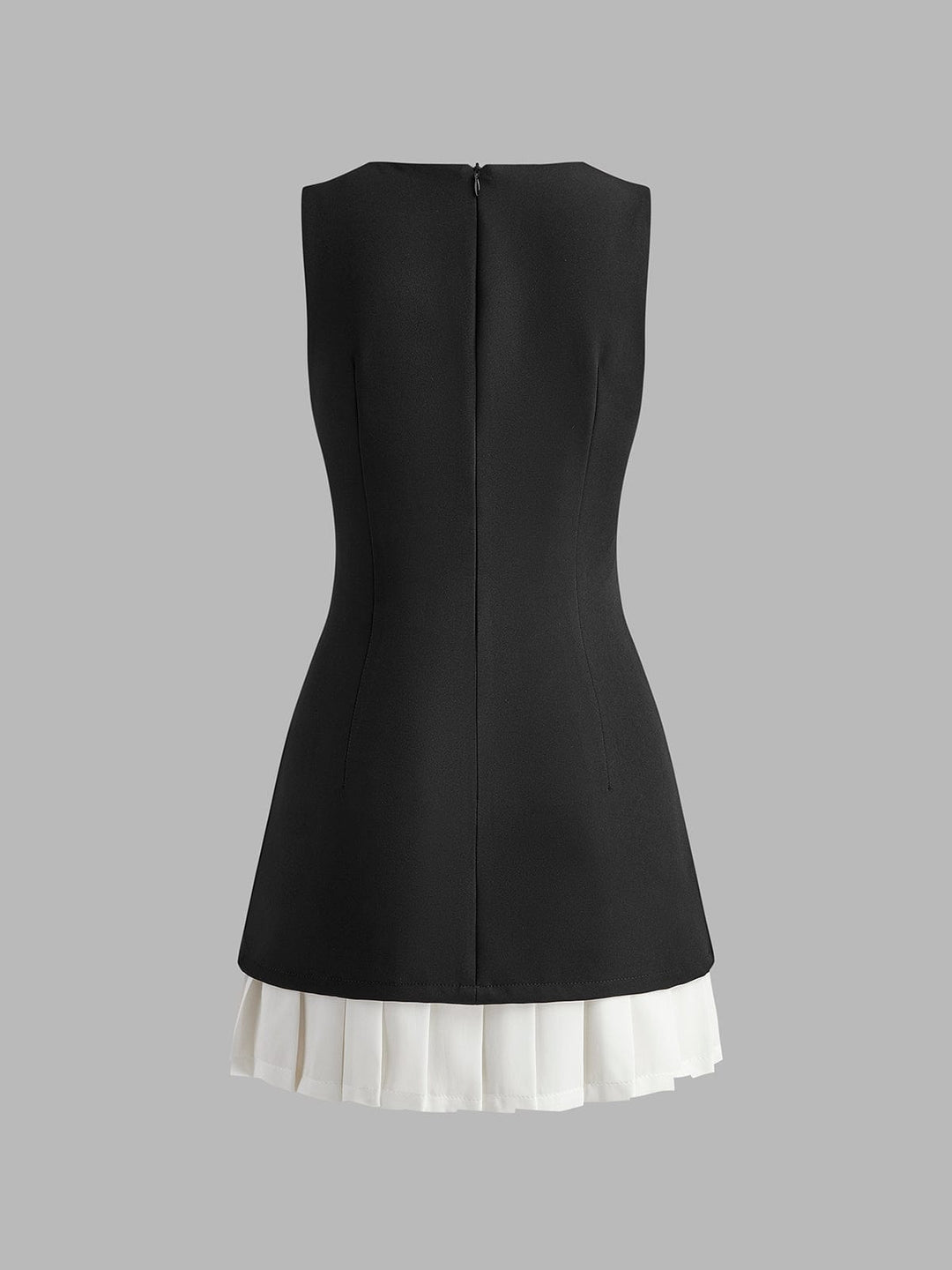Celeste | Contrast Hem Sleeveless Mini Dress