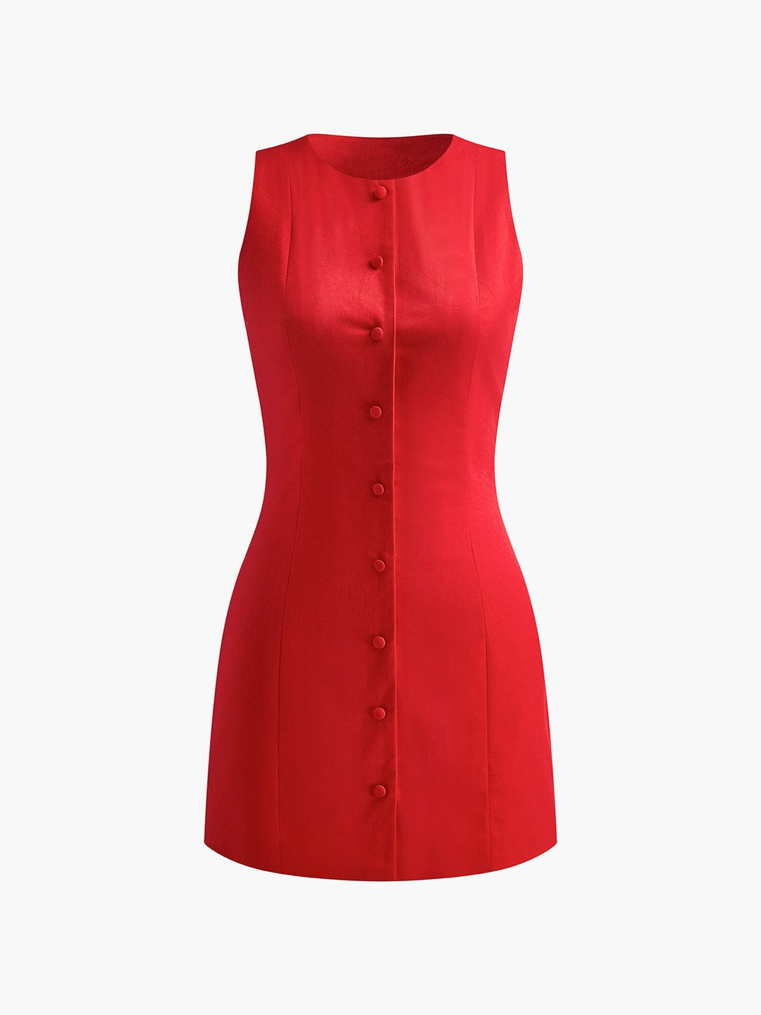 Scarlett | Sleeveless Button Front Mini Dress