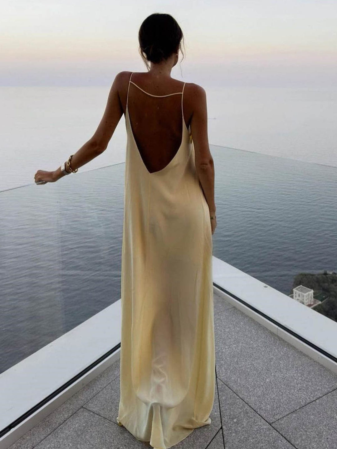 Victoria | Graduation Open Back Maxi Dress