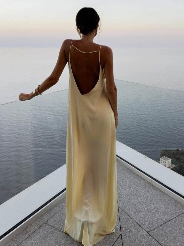 Victoria | Graduation Open Back Maxi Dress