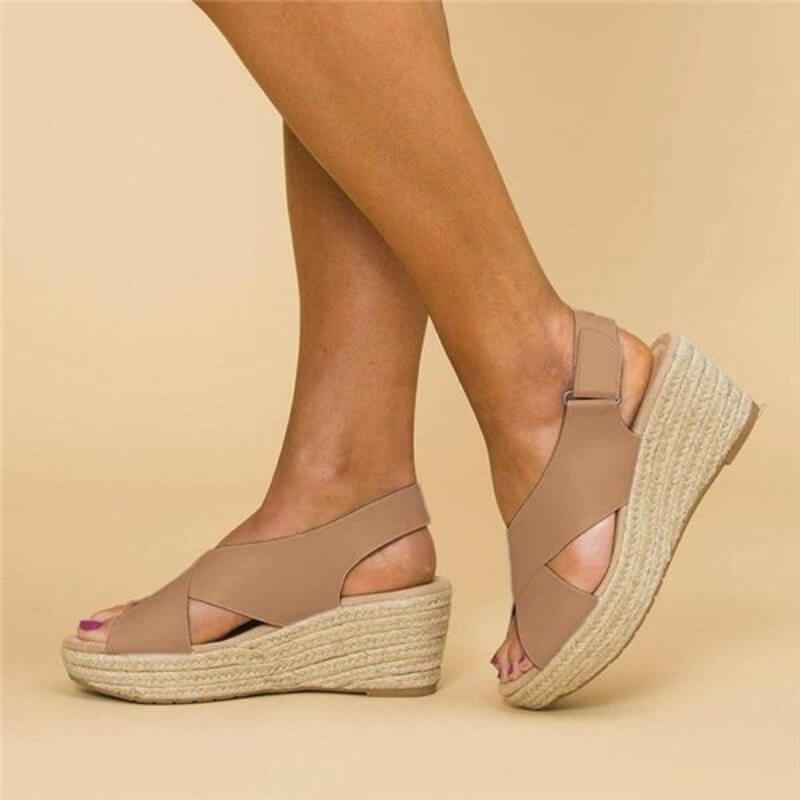 Amelia | Comfortable Cross Strap Walking Sandals