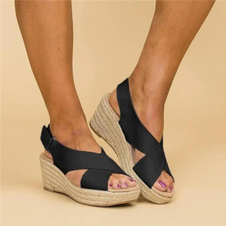 Amelia | Comfortable Cross Strap Walking Sandals