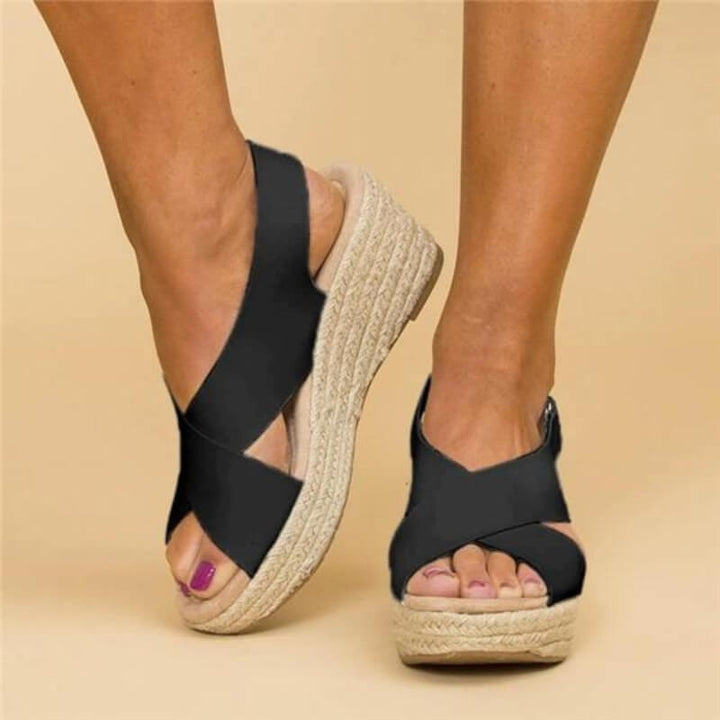 Amelia | Comfortable Cross Strap Walking Sandals