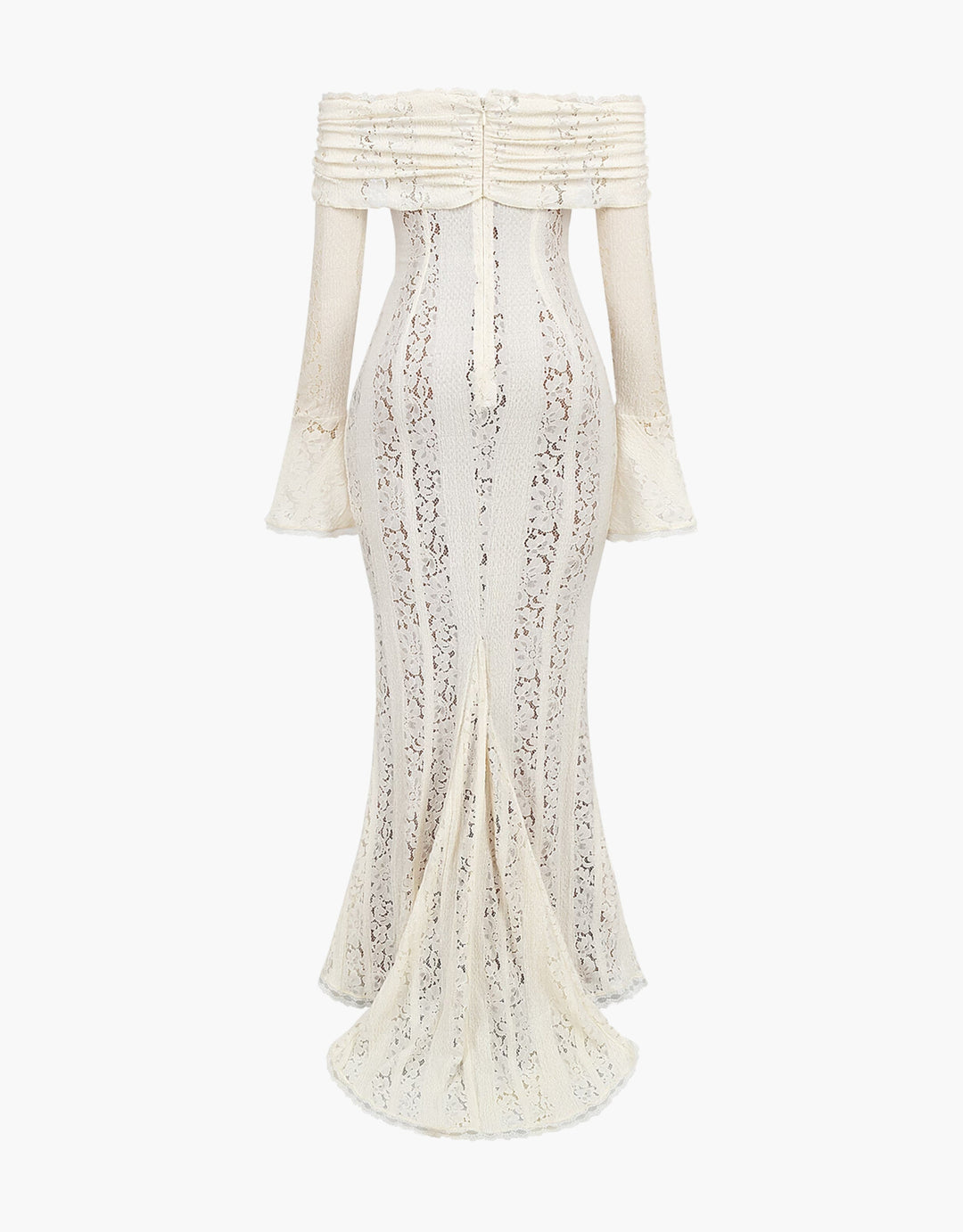 Amelie | Elegant Off Shoulder Lace Maxi Dress