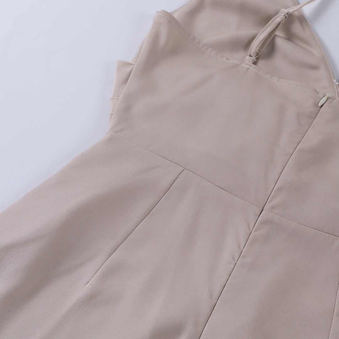 Lucinda | Satin Wrap Split Evening Maxi Dress