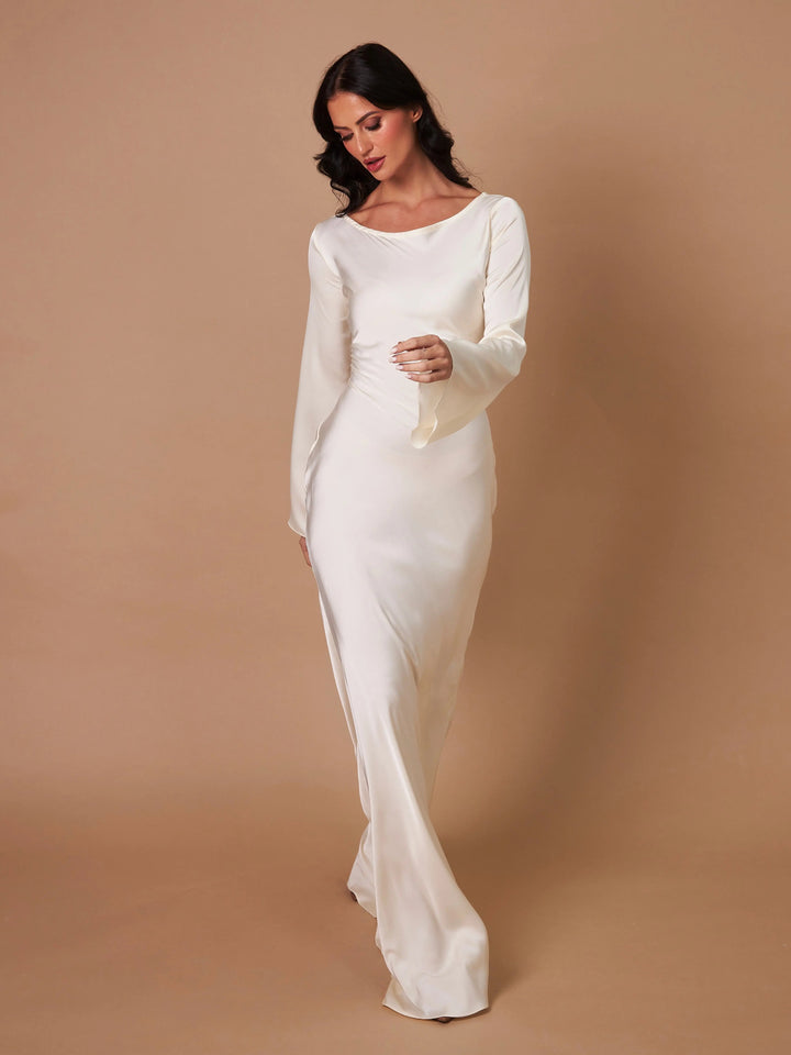 Alessia | Elegant Long Sleeved Maxi Dress