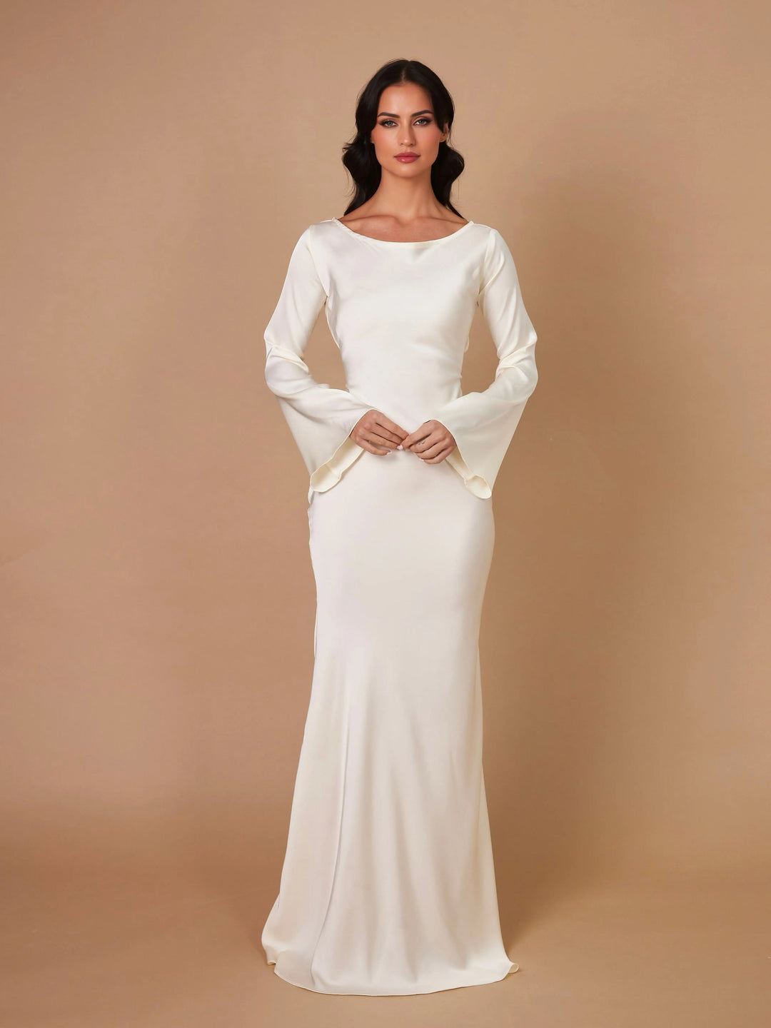 Alessia | Elegant Long Sleeved Maxi Dress