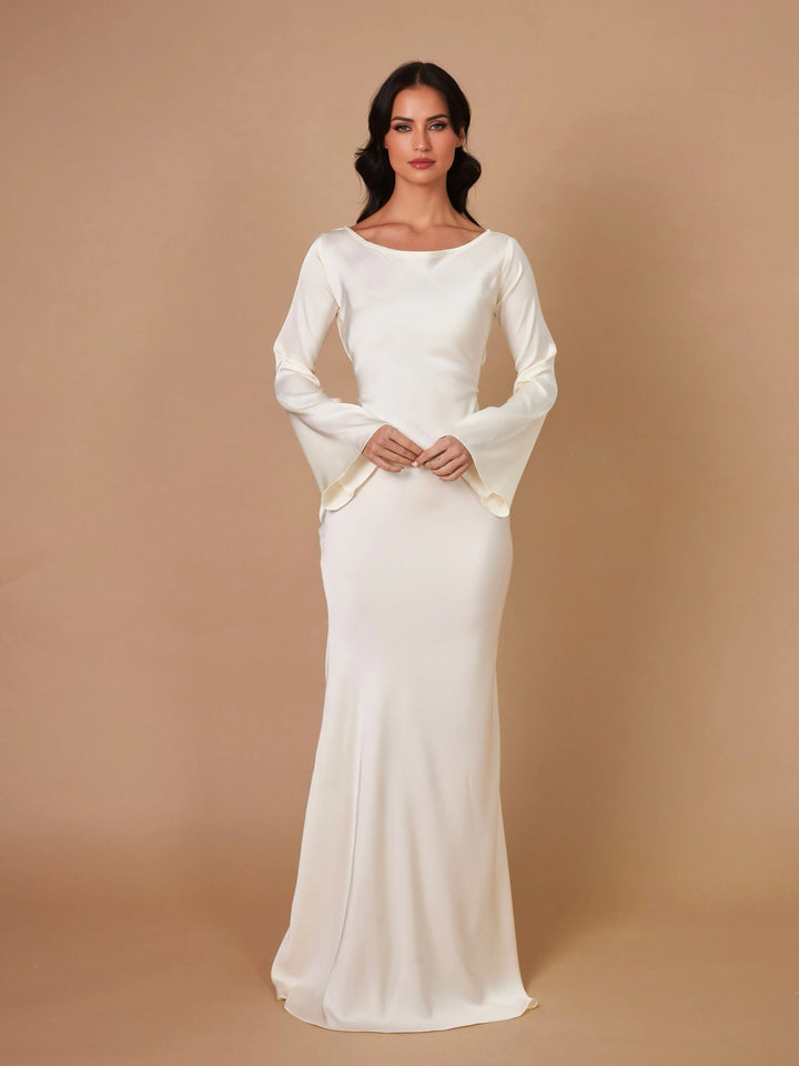 Alessia | Elegant Long Sleeved Maxi Dress