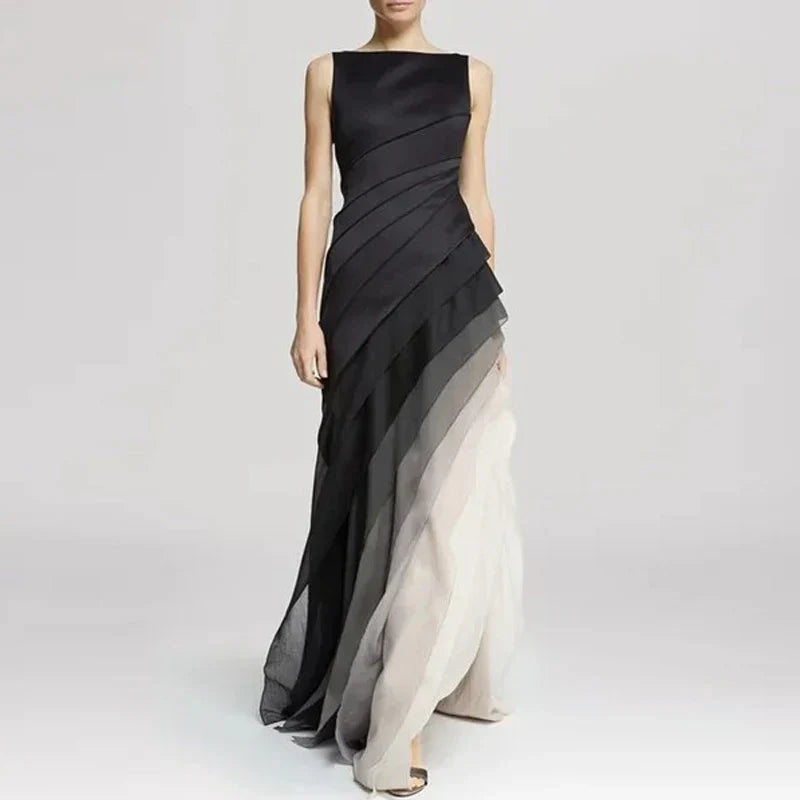 Lucia | Elegant Ombre Pleated Wedding Guest Dress