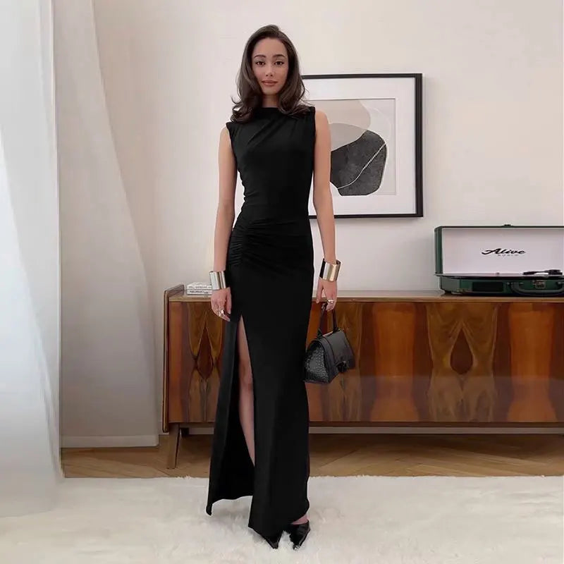 Cadence | Prom High Neck Evening Maxi Dress