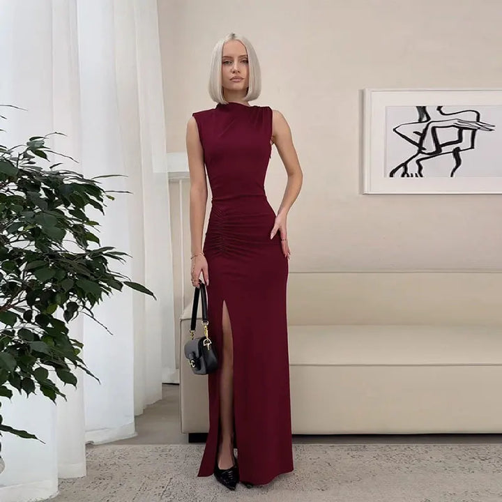 Cadence | Prom High Neck Evening Maxi Dress