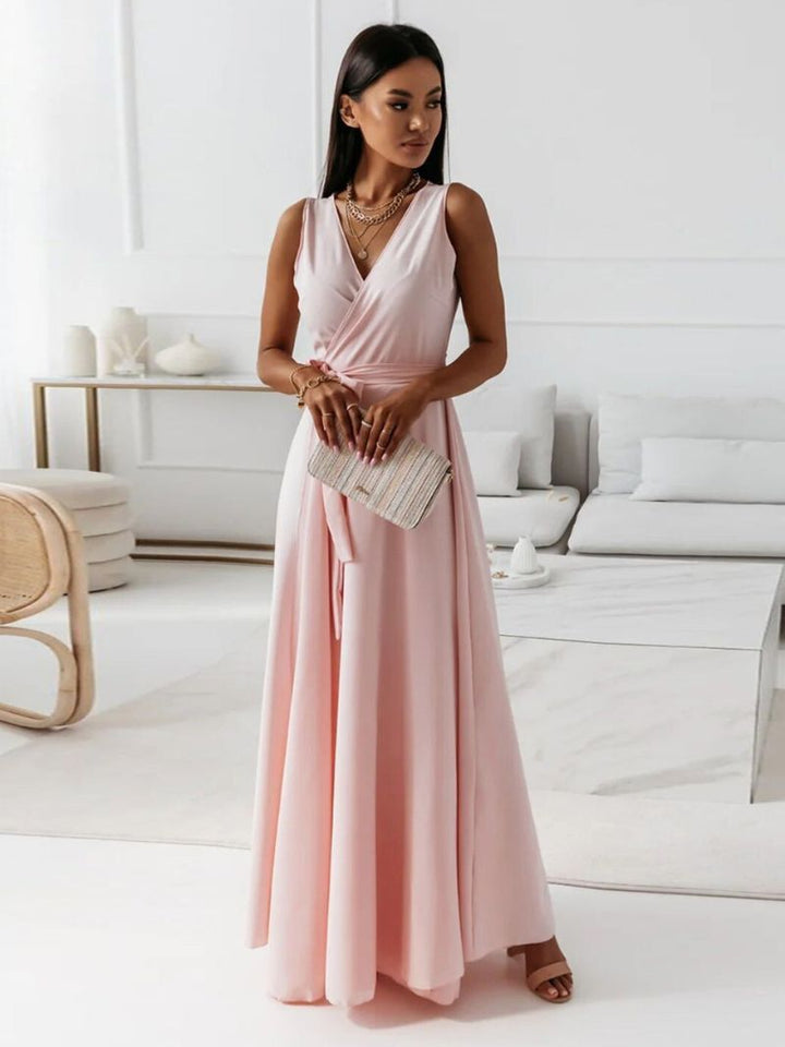 Elena | Wedding Guest Wrap Front Maxi Dress