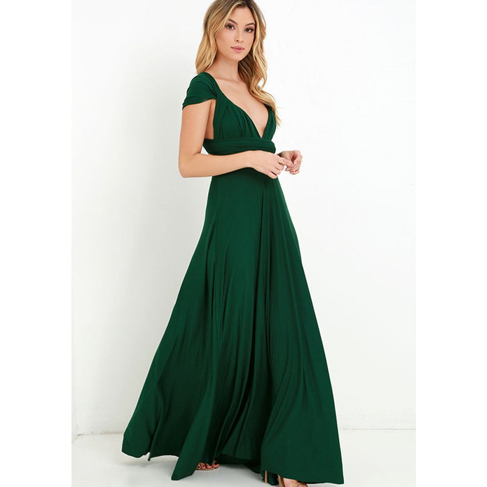 Annika | Wedding Guest Halter Neck Maxi Dress