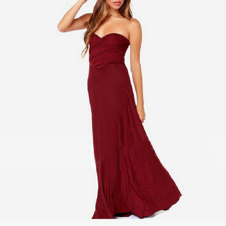 Annika | Wedding Guest Halter Neck Maxi Dress