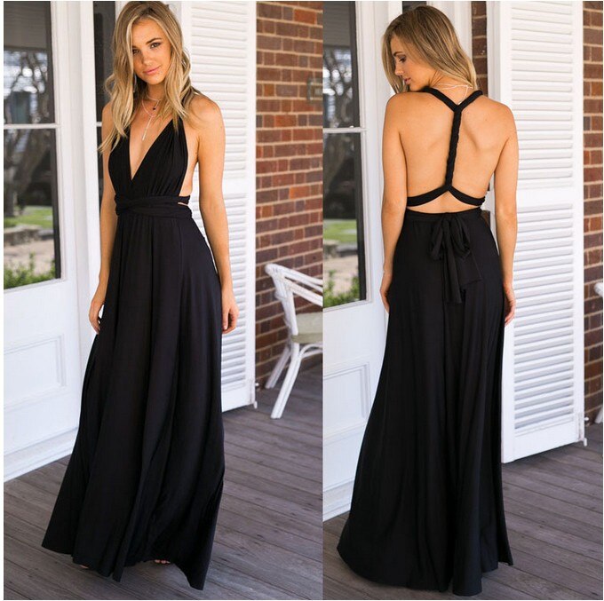 Annika | Wedding Guest Halter Neck Maxi Dress