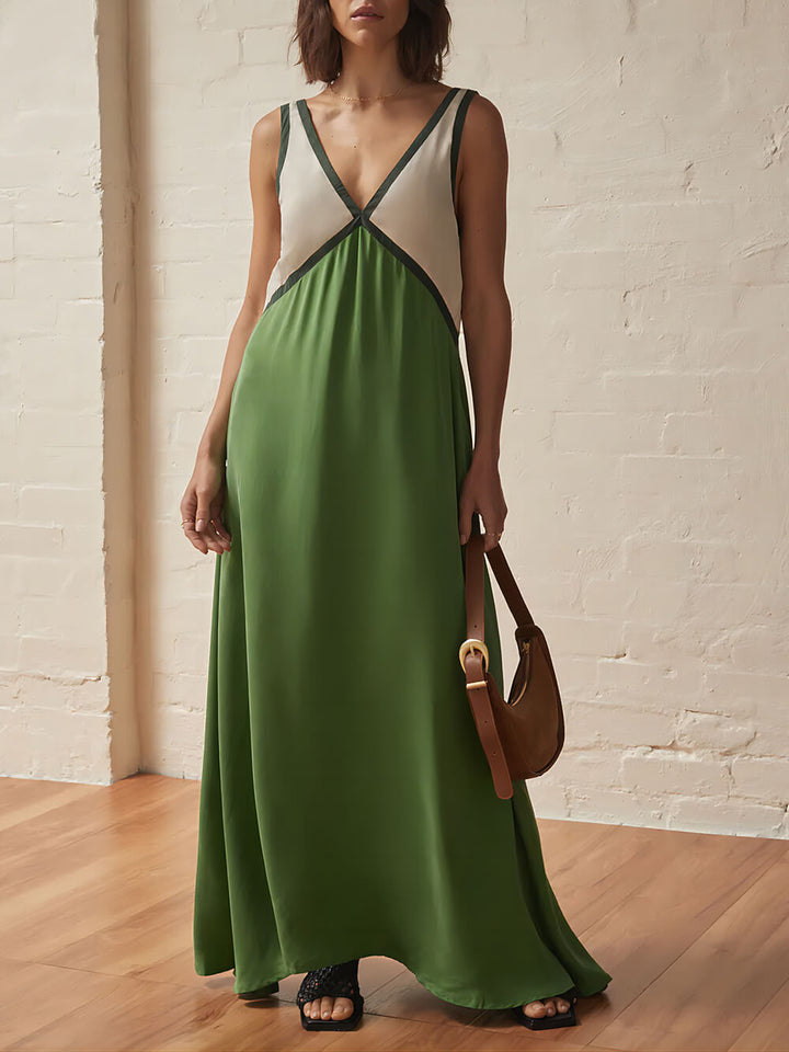 Sophia | Sleeveless Empire Waist Maxi Dress