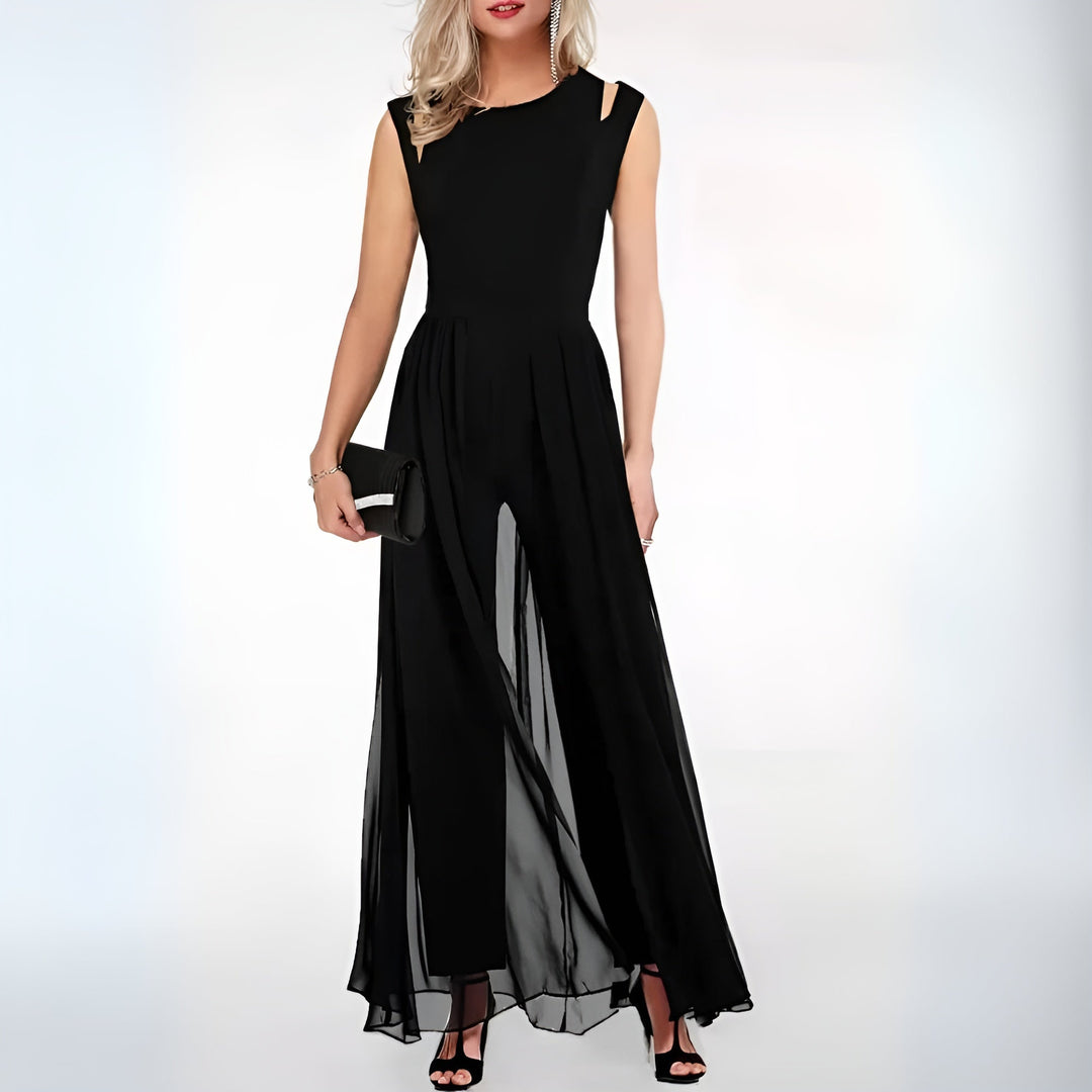 Amelia | Wedding Guest Sleeveless Evening Jumpsuit