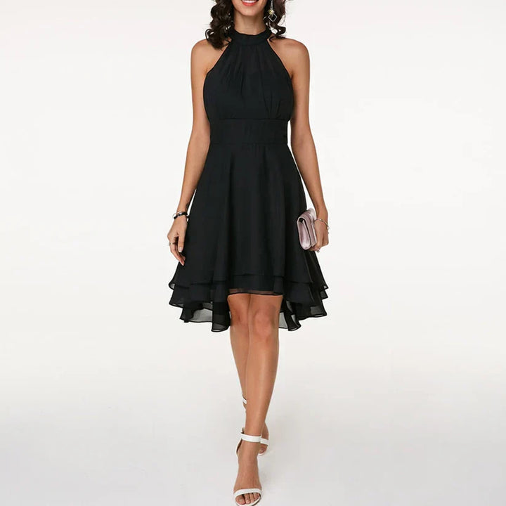 Isabella | Wedding Guest Halter Neck Midi Dress