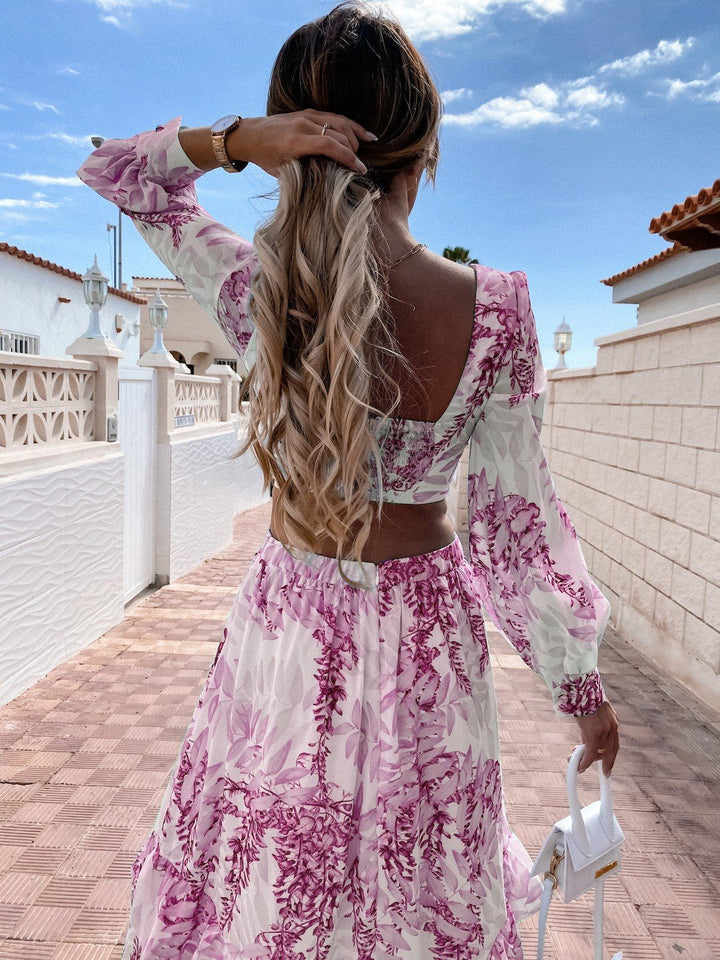 Sienna | Floral Cut Out Maxi Dress