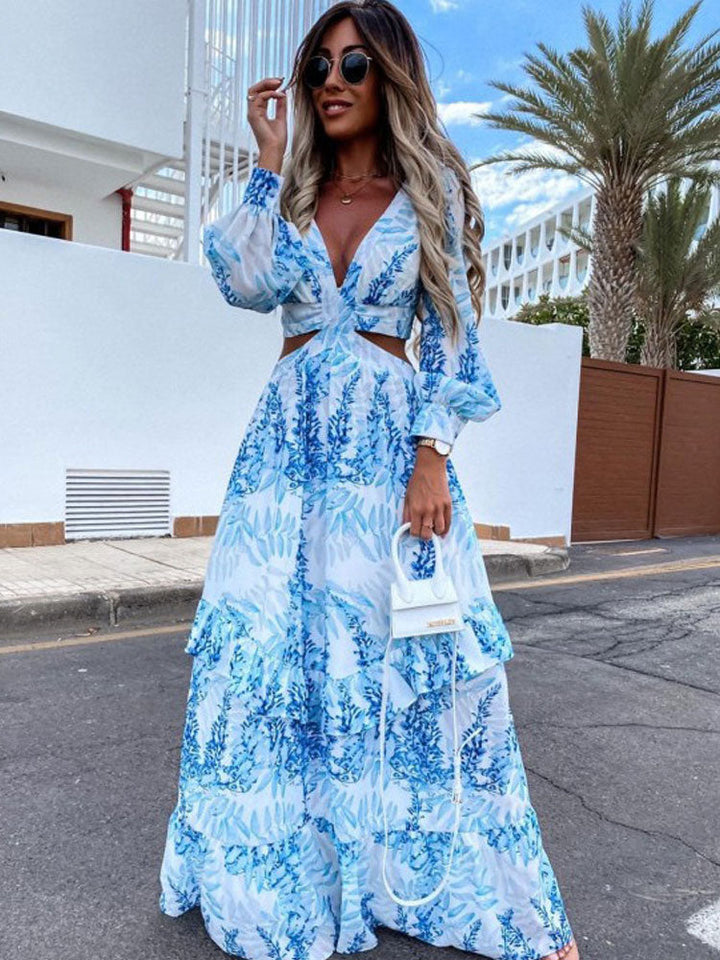 Sienna | Floral Cut Out Maxi Dress