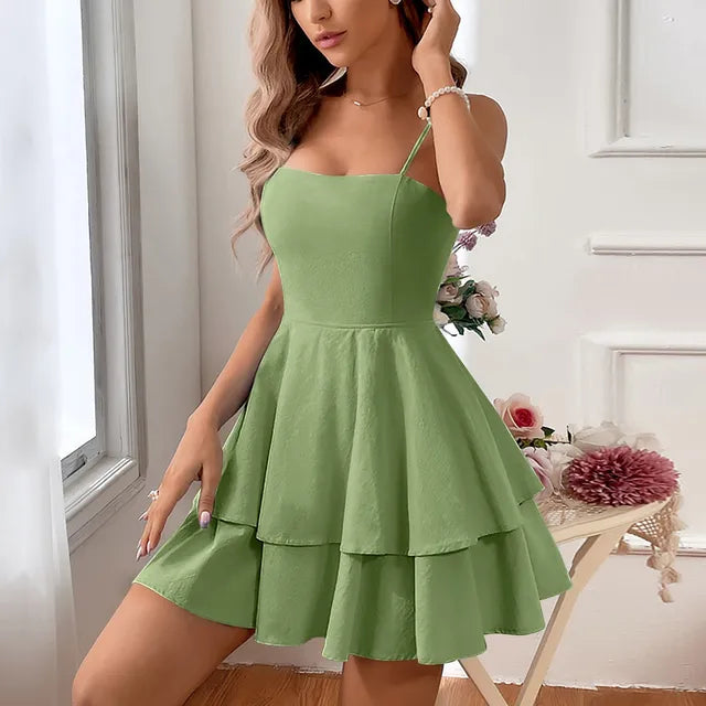 Eliana | Graduation Strappy Fit and Flare Dress
