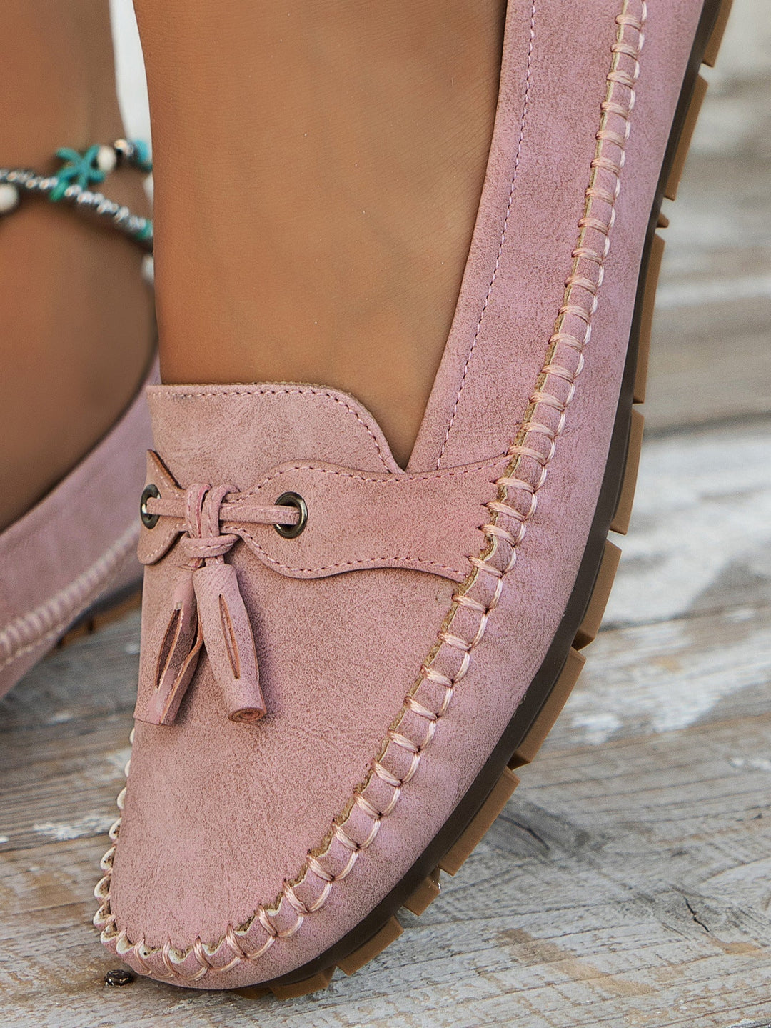Emily | Tassel Detail Slip-On Comfort Loafers