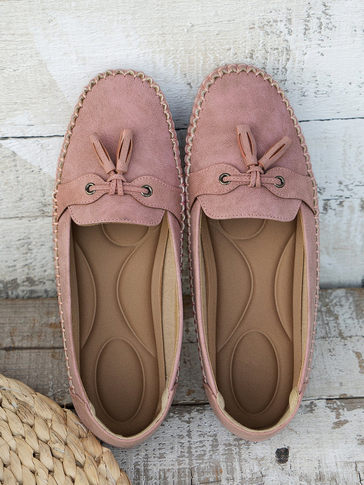 Emily | Tassel Detail Slip-On Comfort Loafers