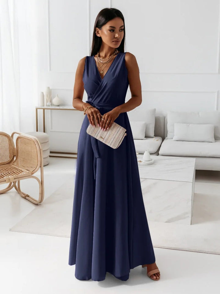 Elena | Wedding Guest Wrap Front Maxi Dress