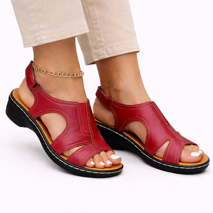 Amelia | Comfortable Cut-Out Walking Sandals