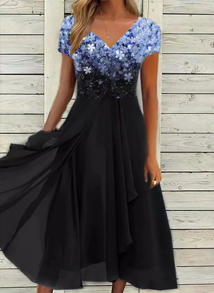 Eliana | Floral Chiffon Wedding Guest Dress