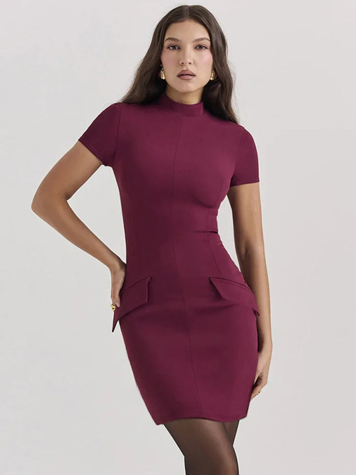 Freya | Graduation High Neck Bodycon Mini Dress