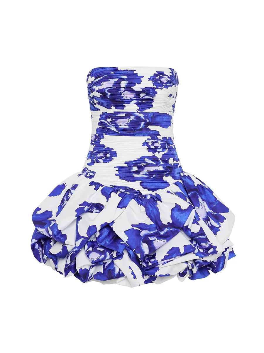 Amaya | Floral Printed Bandeau Mini Dress
