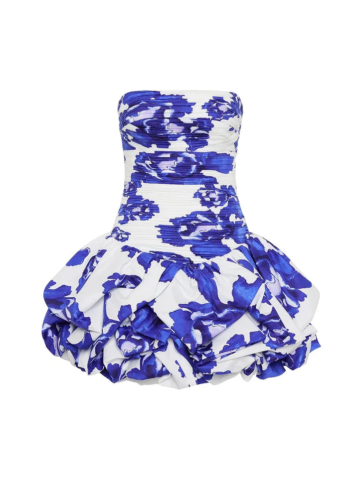 Amaya | Floral Printed Bandeau Mini Dress