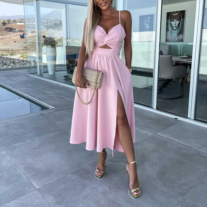 Olivia | Wedding Guest Cut Out Strappy Midi Dress