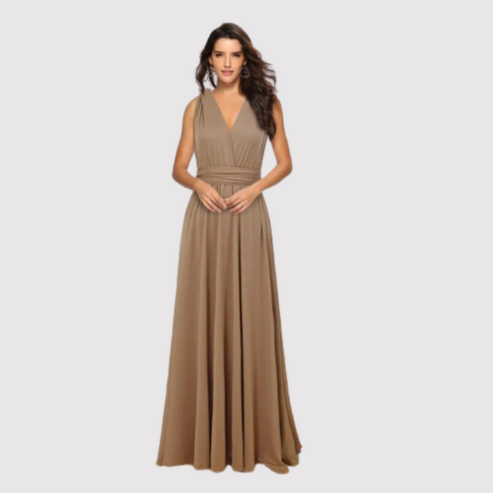 Olivia | Graduation Halter Neck Evening Maxi Dress