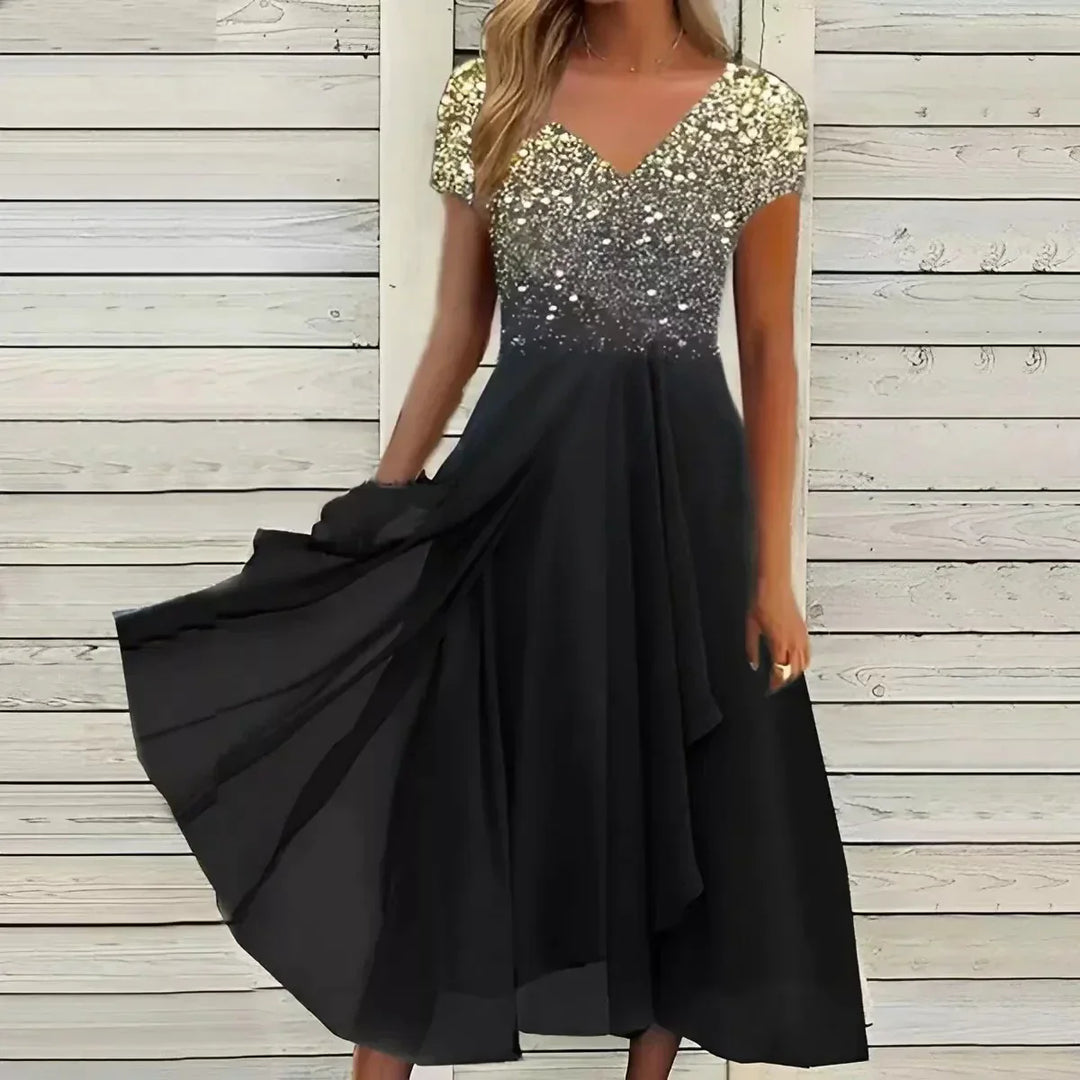 Eliana | Floral Chiffon Wedding Guest Dress