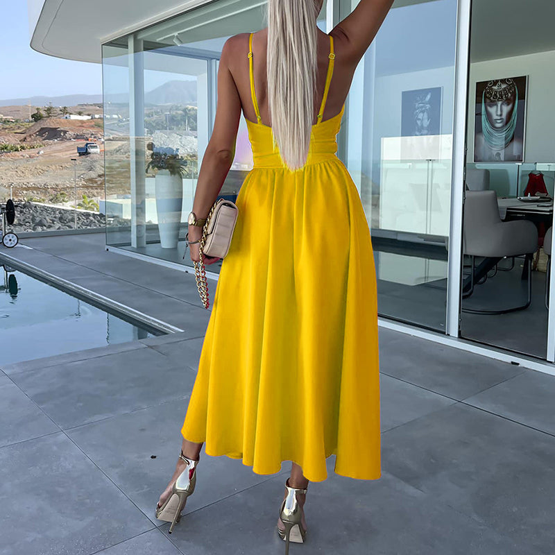Olivia | Wedding Guest Cut Out Strappy Midi Dress