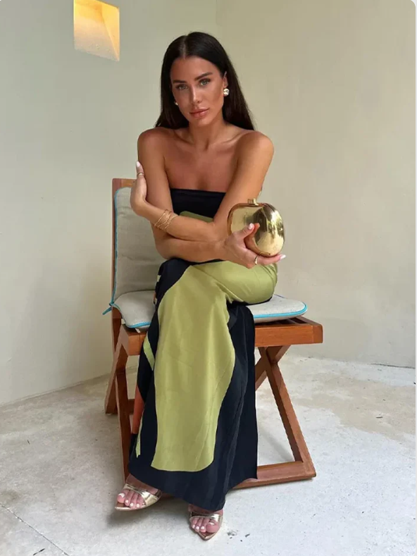Mila | Graduation Strapless Evening Maxi Dress