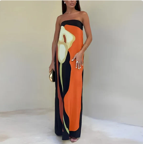 Mila | Graduation Strapless Evening Maxi Dress