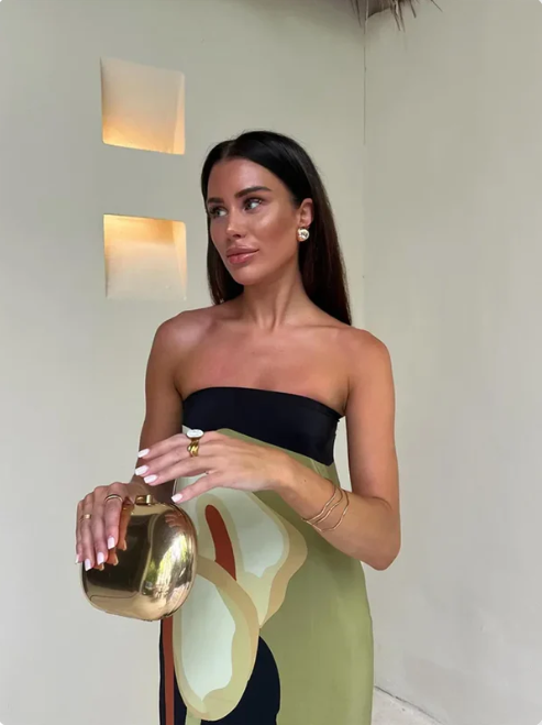 Mila | Graduation Strapless Evening Maxi Dress