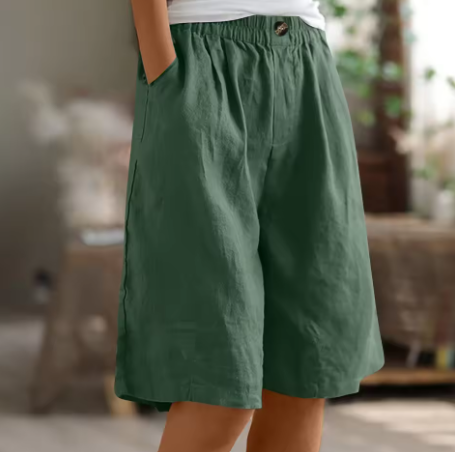 Evelyn | Relaxed Linen Bermuda Shorts