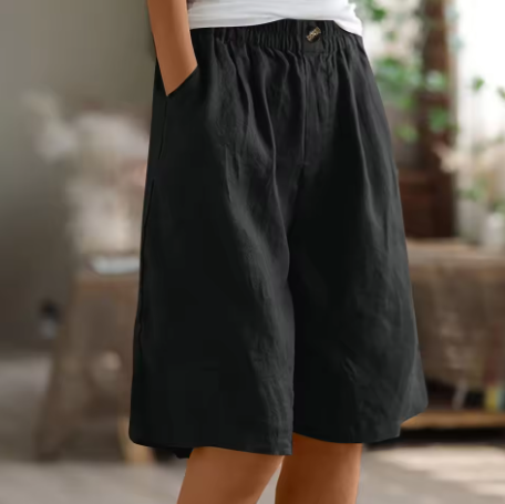 Evelyn | Relaxed Linen Bermuda Shorts