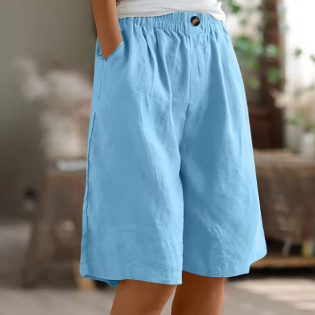 Evelyn | Relaxed Linen Bermuda Shorts
