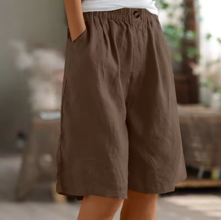 Evelyn | Relaxed Linen Bermuda Shorts