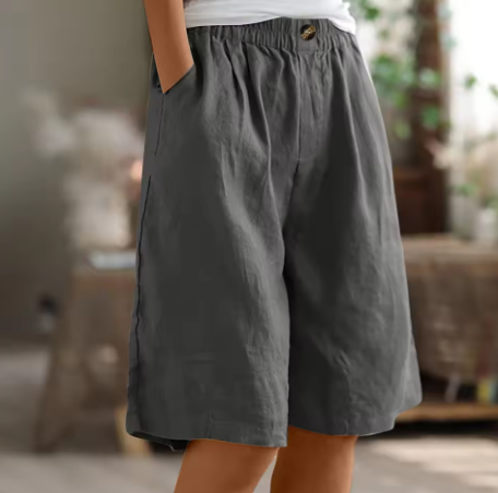 Evelyn | Relaxed Linen Bermuda Shorts