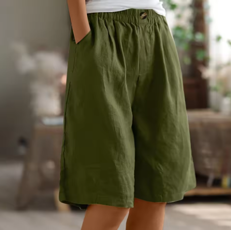 Evelyn | Relaxed Linen Bermuda Shorts