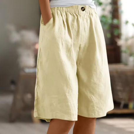Evelyn | Relaxed Linen Bermuda Shorts